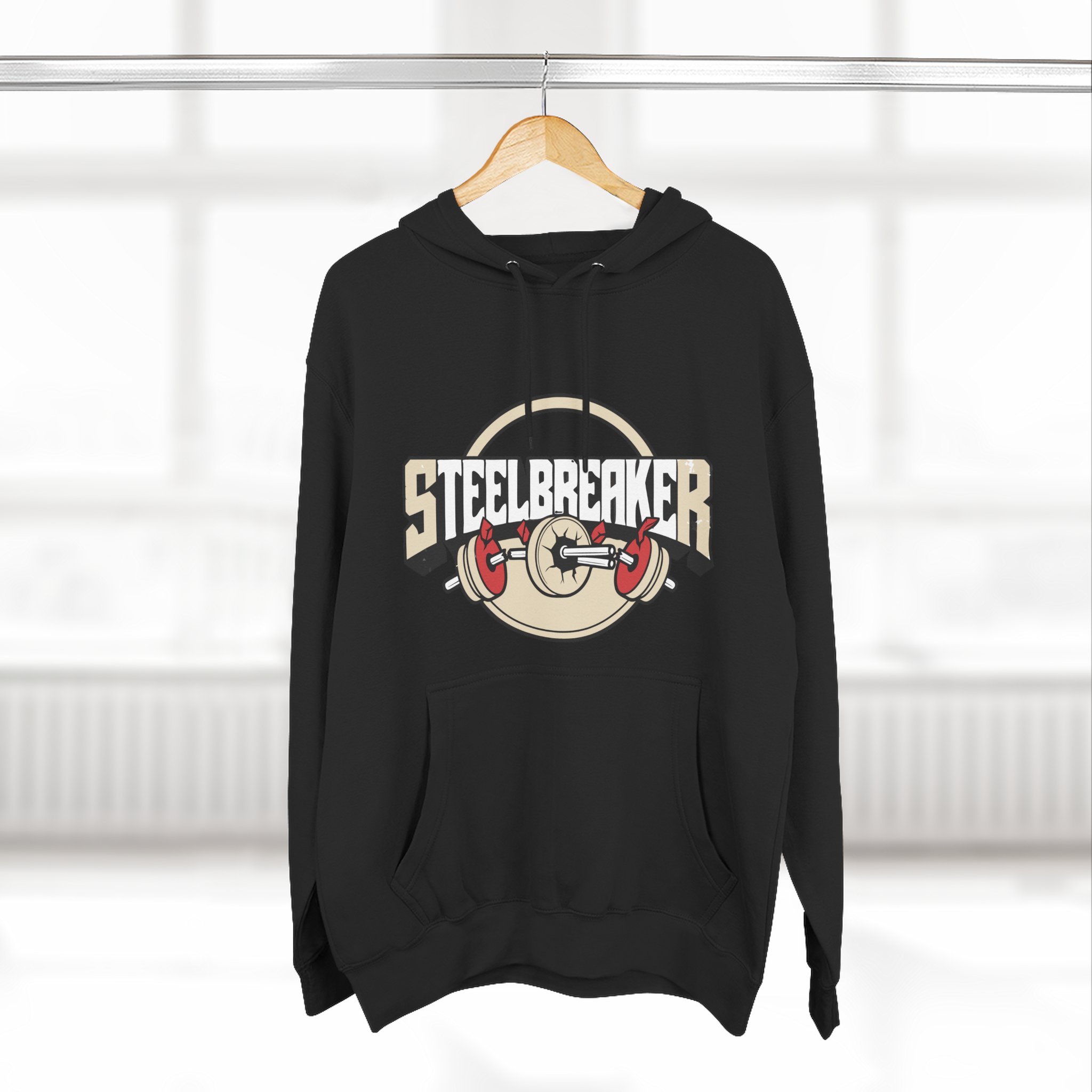 Steelbreaker Hoodie — 'Crack' Weightlifting Gym Pullover – Bild 12