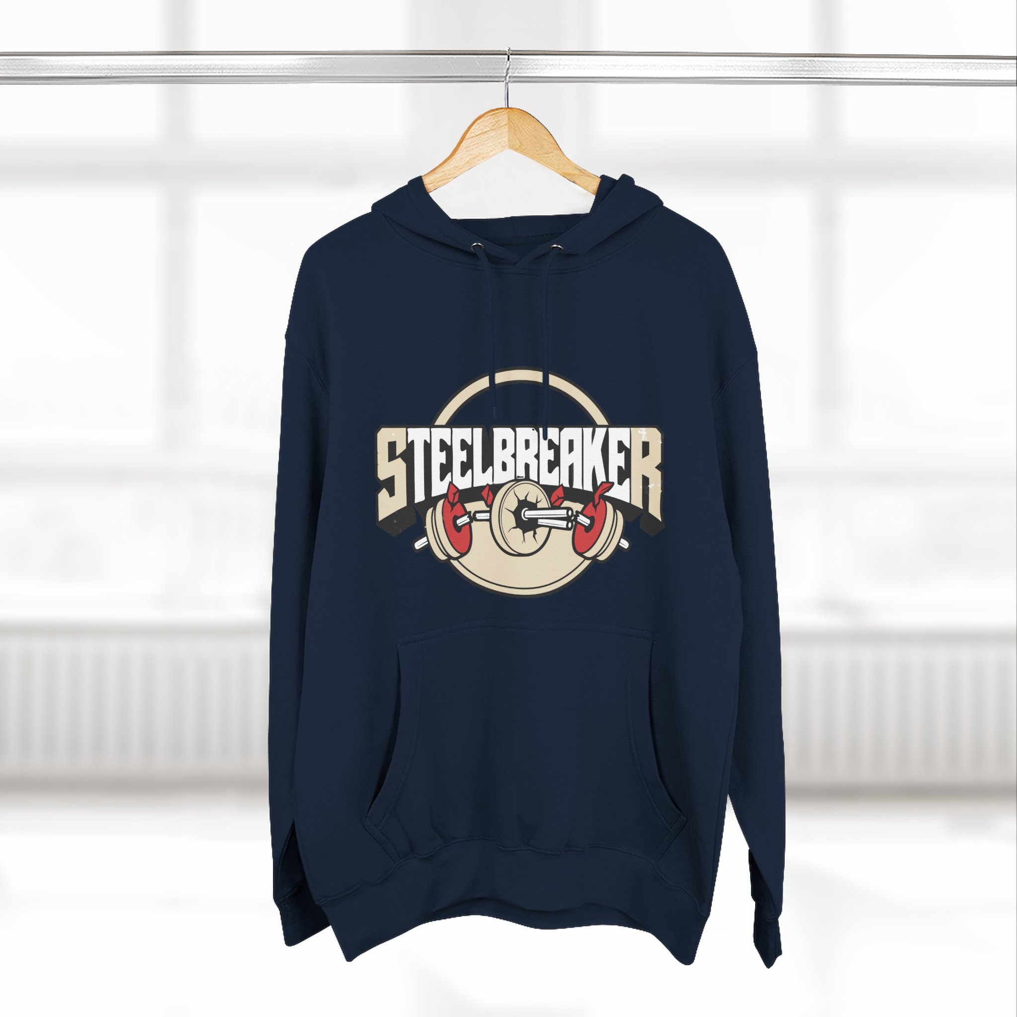 Steelbreaker Hoodie — 'Crack' Weightlifting Gym Pullover – Bild 24