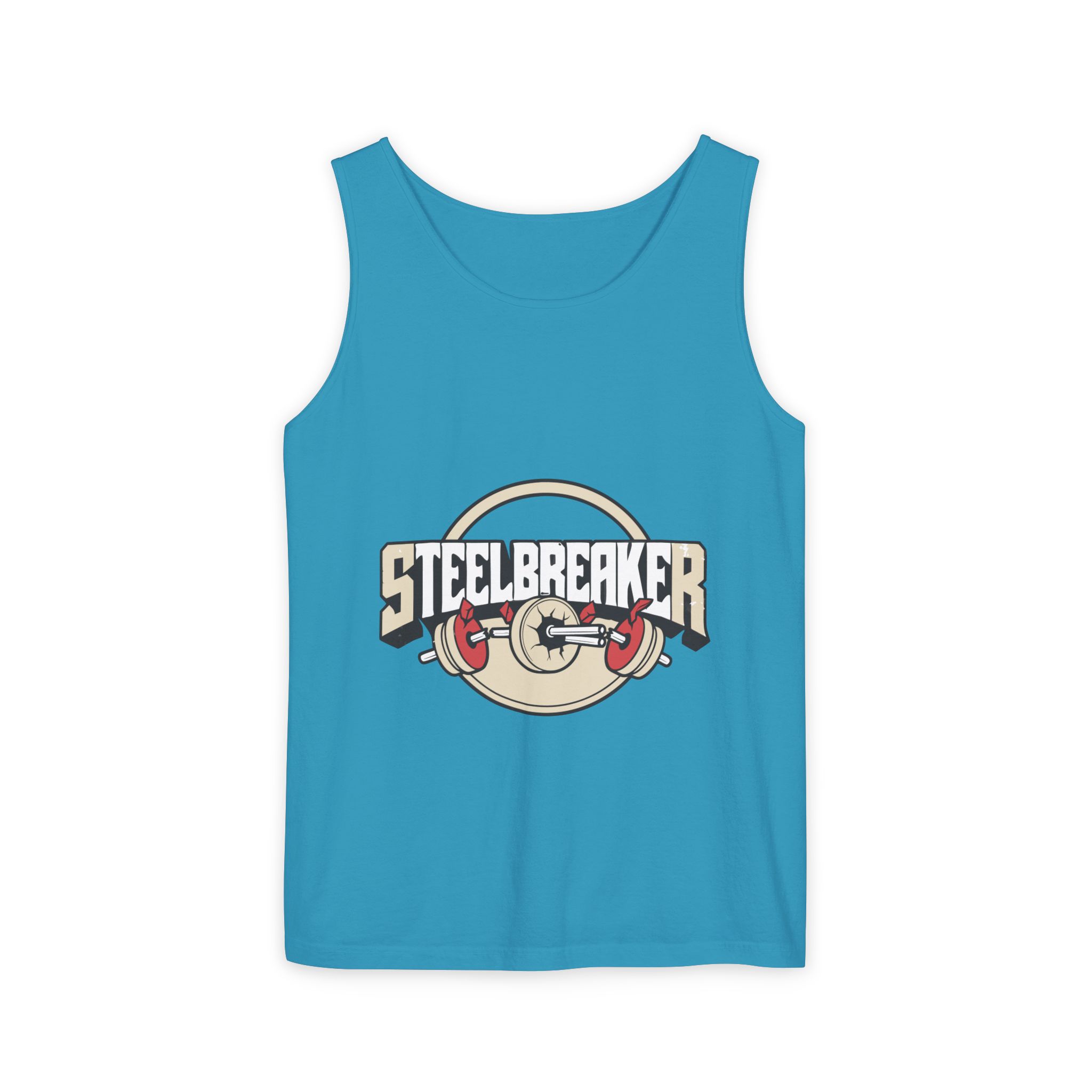 Steelbreaker Weightlifting Tank Top — Retro Barbell Gym Tee – Bild 25