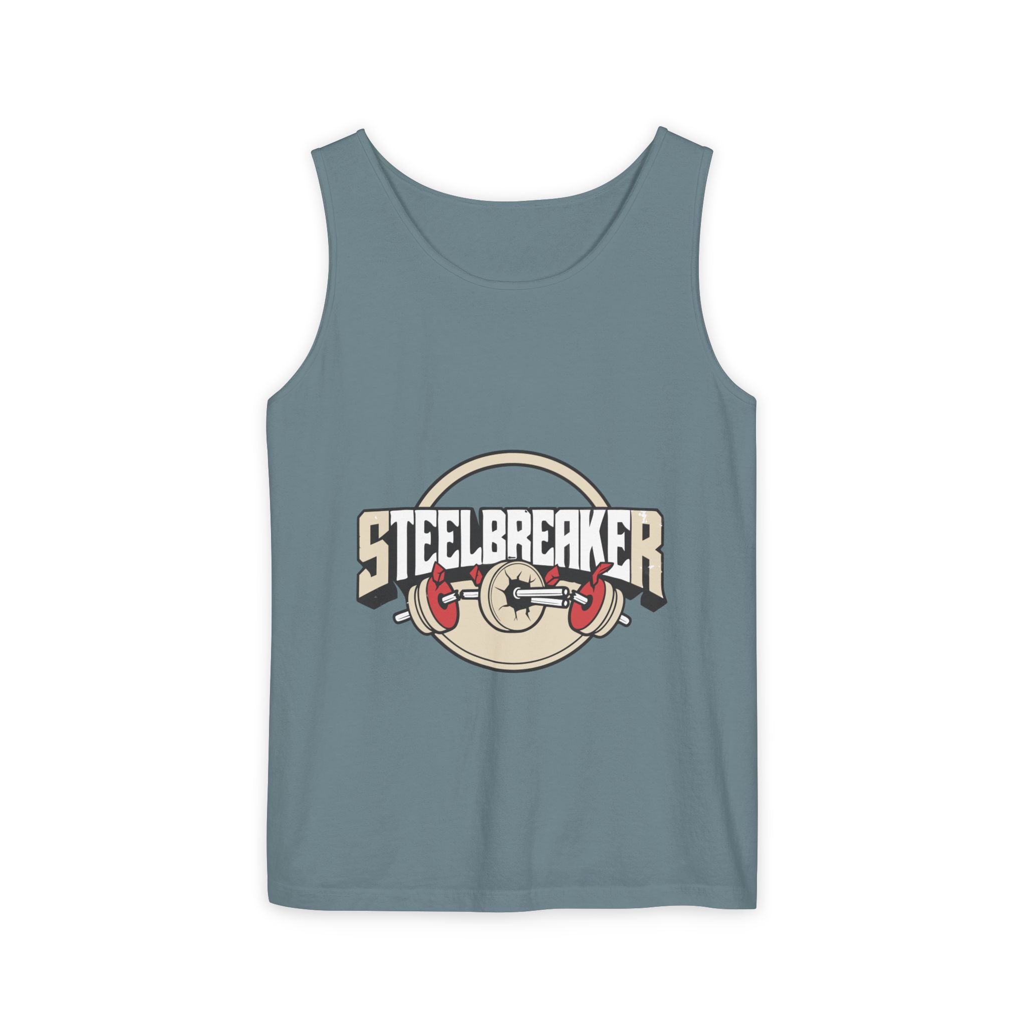 Steelbreaker Weightlifting Tank Top — Retro Barbell Gym Tee – Bild 29
