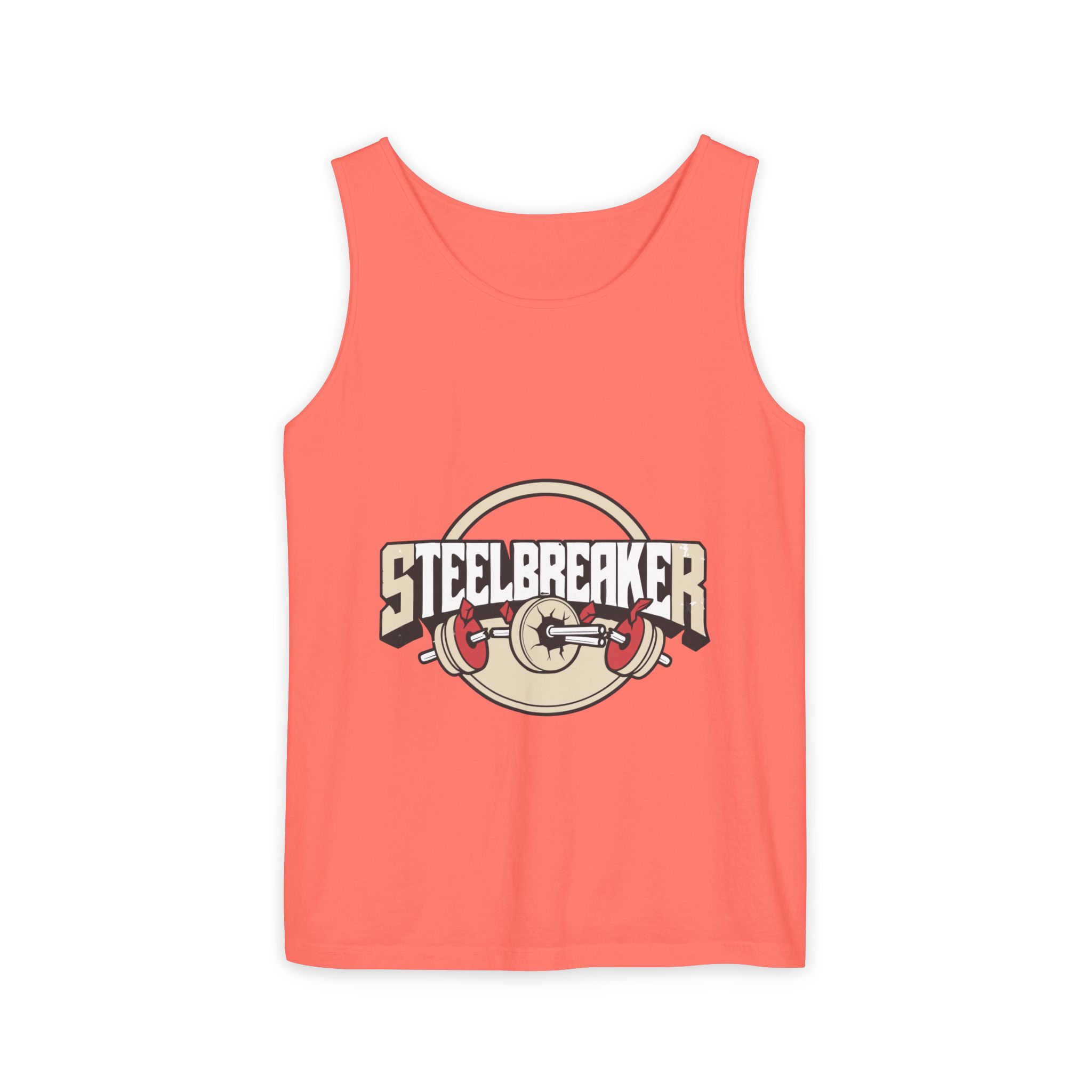Steelbreaker Weightlifting Tank Top — Retro Barbell Gym Tee – Bild 5