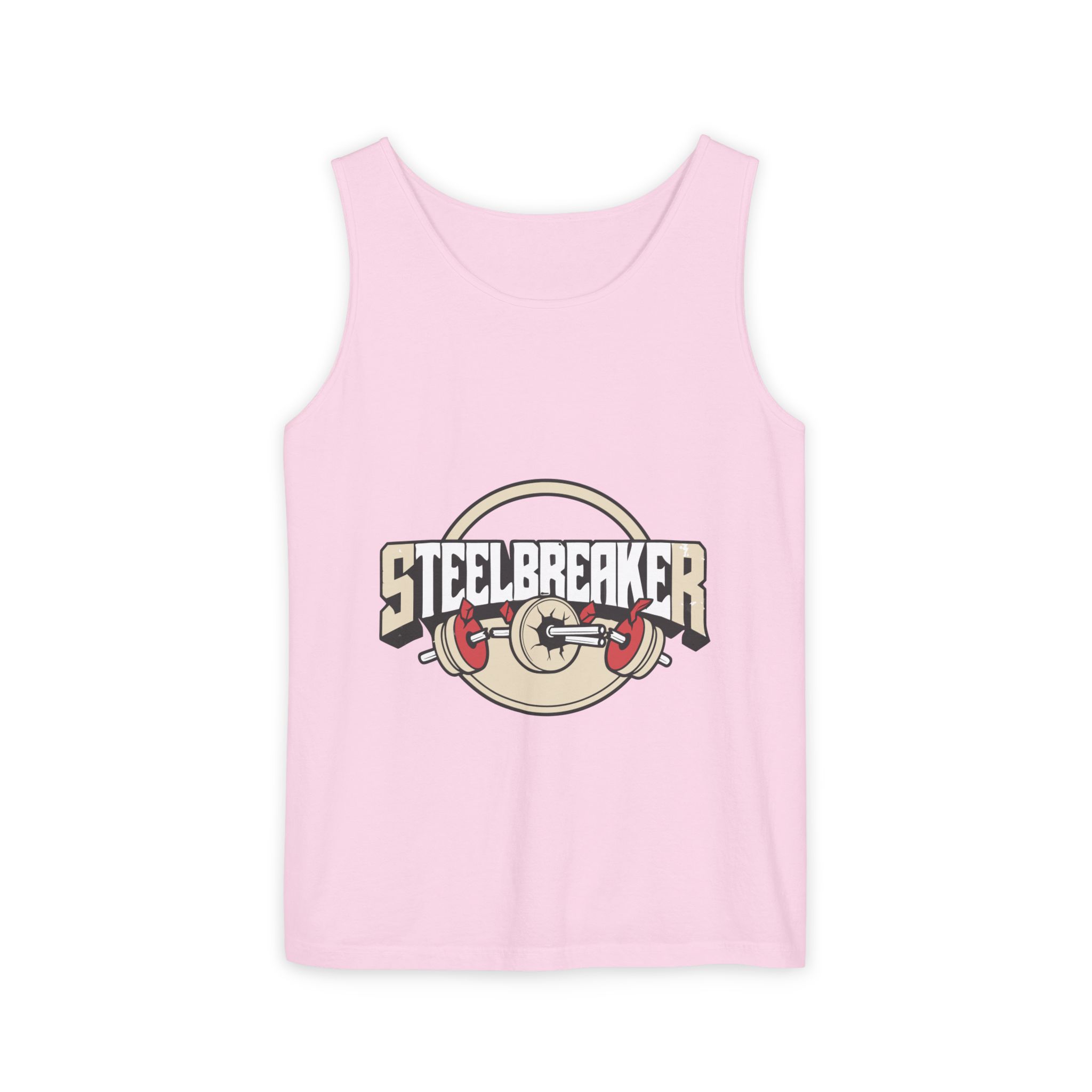 Steelbreaker Weightlifting Tank Top — Retro Barbell Gym Tee – Bild 41
