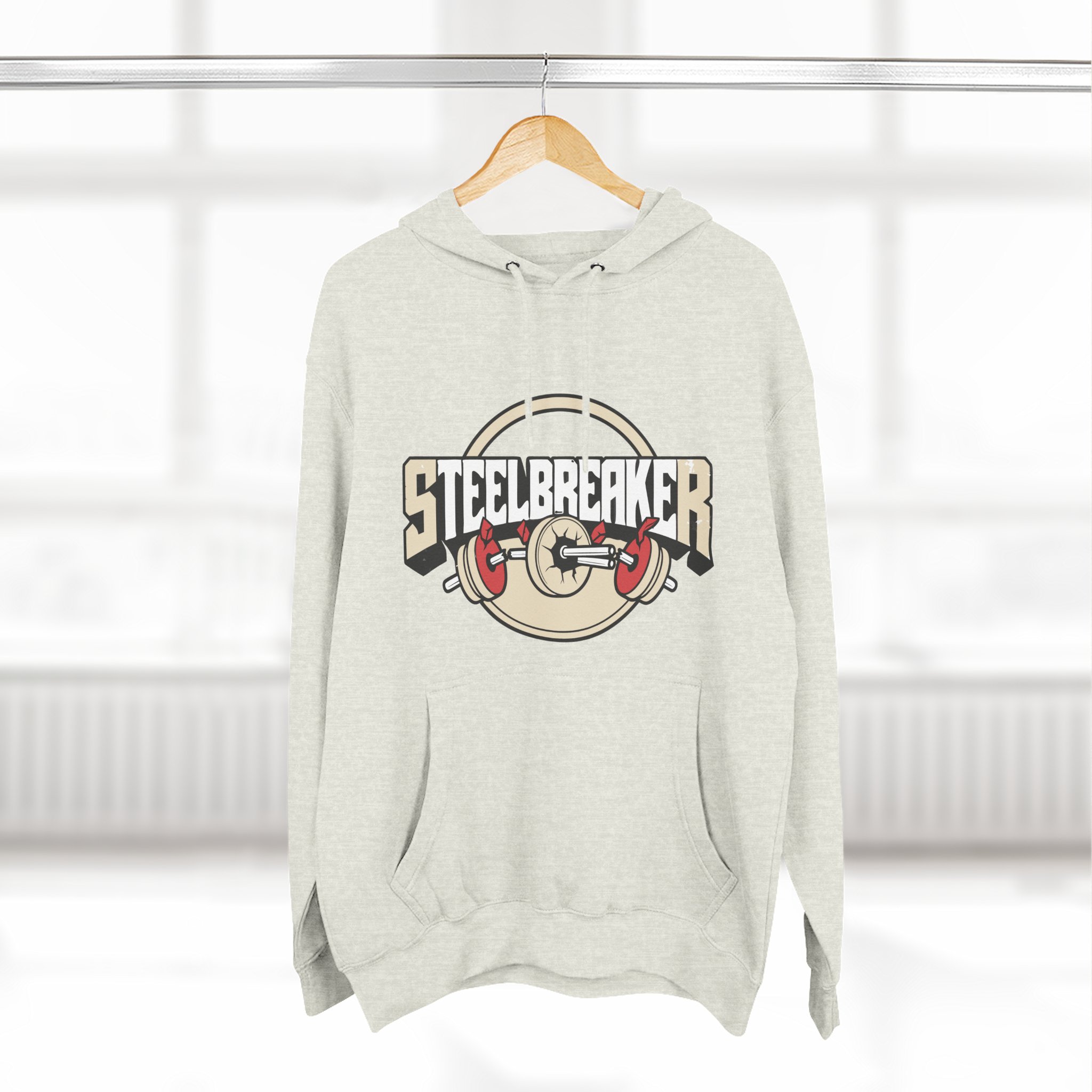 Steelbreaker Hoodie — 'Crack' Weightlifting Gym Pullover – Bild 16