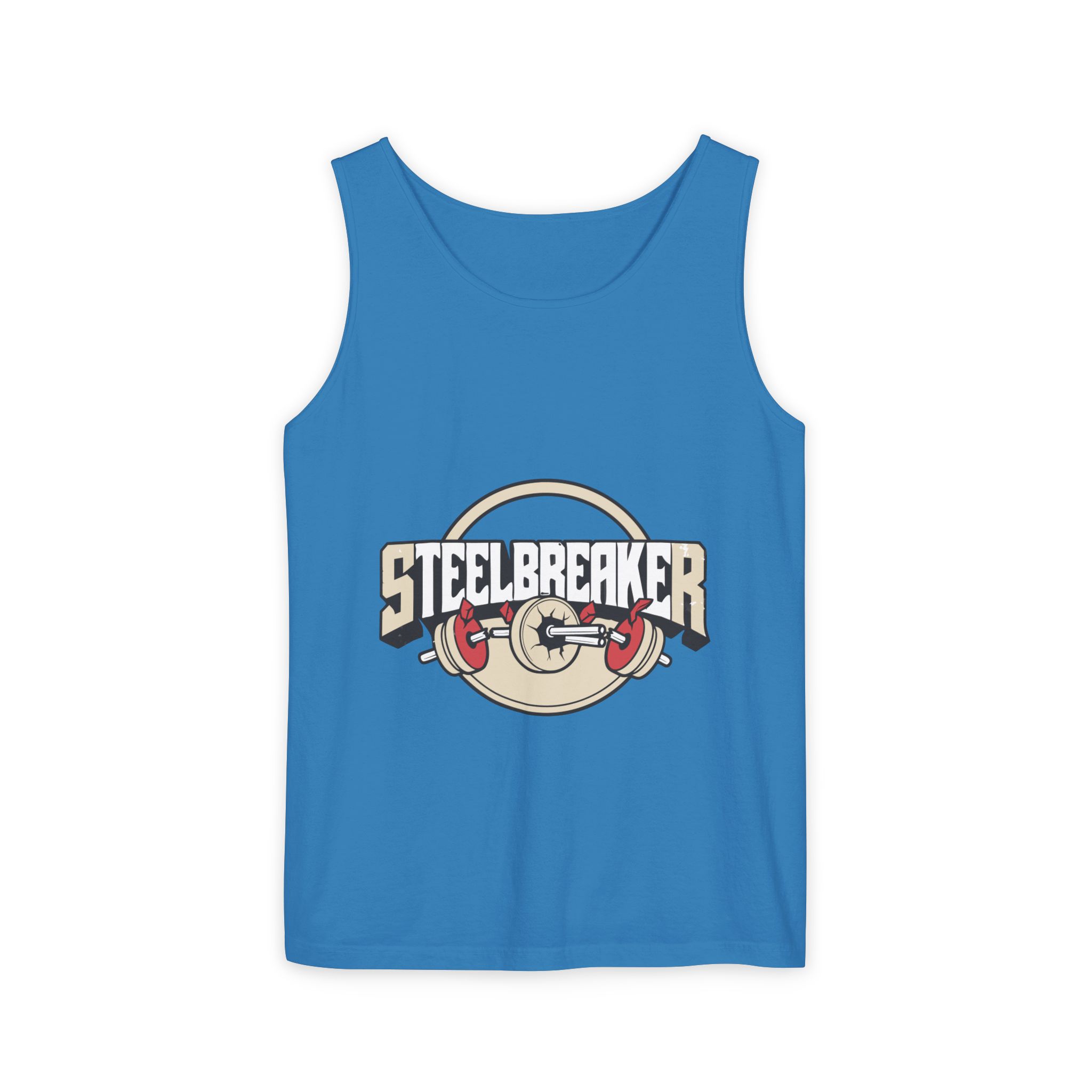 Steelbreaker Weightlifting Tank Top — Retro Barbell Gym Tee – Bild 33