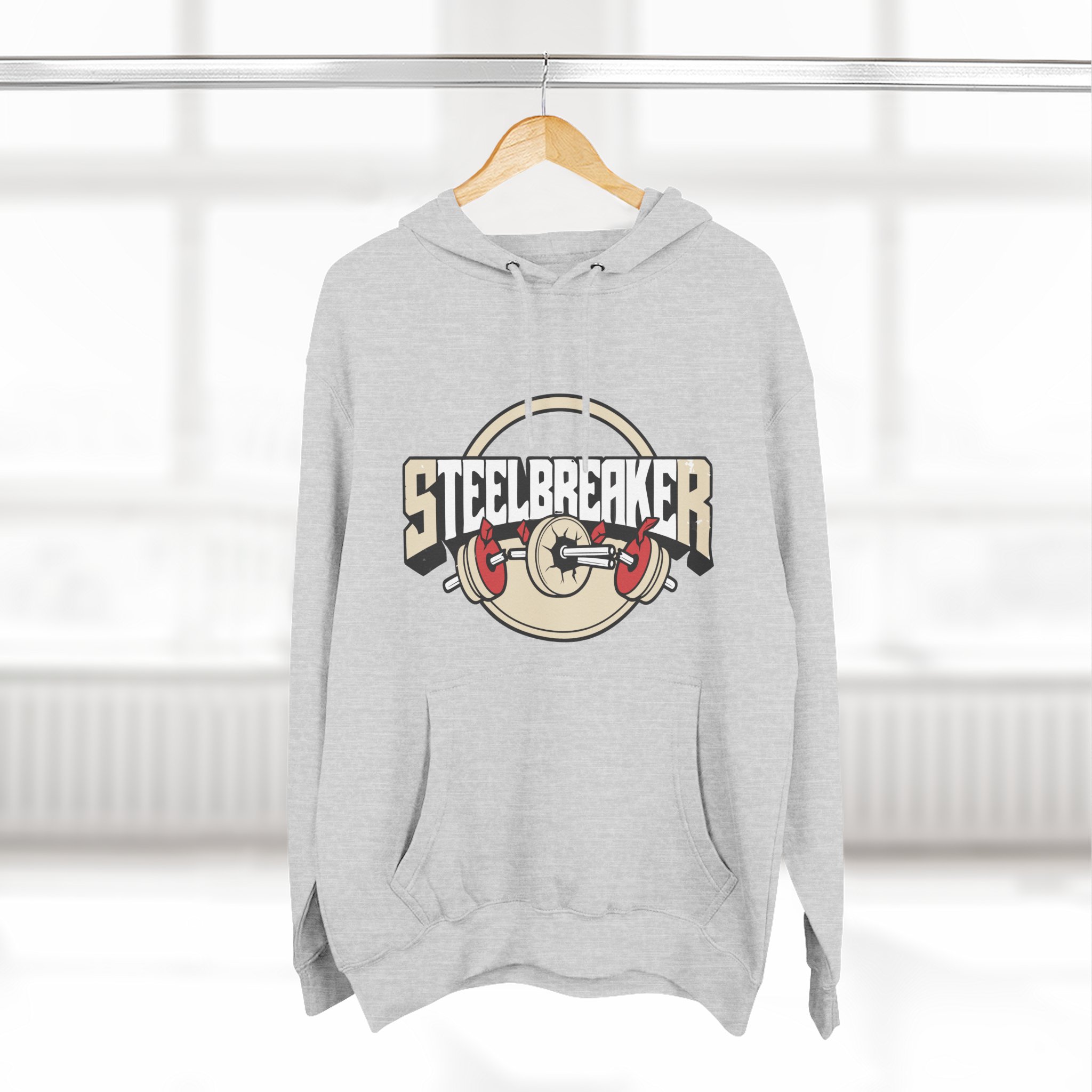 Steelbreaker Hoodie — 'Crack' Weightlifting Gym Pullover – Bild 4
